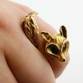 Enchanted Fox Ring by Angela Monaco on Etsy | http://www.etsy.com/listing/87352402/enchanted-fox-ring-in-rose-gold?