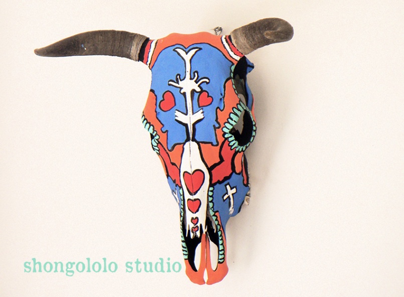 Shongololo Studio - Painted Skulls {The Design Tabloid} (1)